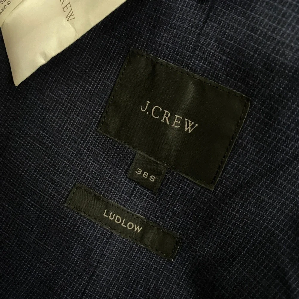 J.Crew Ludlow Blazer Mens 38S Blue Linen Cotton Somelos Unstructured Jacket NEW